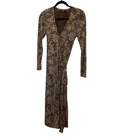 Pure Collection Woman’s Floral Wrap Dress 100% silk size small - Picture 1 of 10